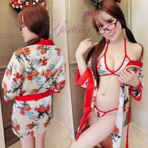 20200929《Yisiting》東瀛美姬!綺麗多情和服式浴袍三件組