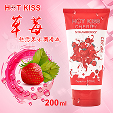 HOT KISS‧草莓 熱戀果味潤滑液 200ml﹝可口交、陰交...