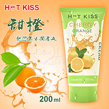 HOT KISS‧甜橙 熱戀果味潤滑液 200ml﹝可口交、陰交、按摩...﹞