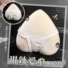 甜辣愛心露臀蕾絲褲|細緻滾邊 × 蝴蝶結誘惑點綴﹝白﹞