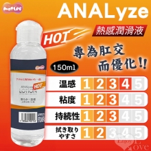 日本MOTLAB．ANALyze HOT熱感潤滑液 專為肛交而優化 150ml