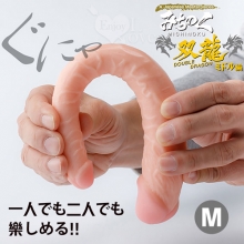 日本Fuji-word ‧ みちのく双龍 一人で二人楽 自然な張適度な弾力雙頭逼真老二棒﹝M﹞