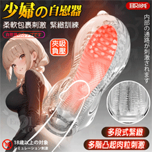 取悅 ‧ 少婦02 多段式緊緻突起肉頂端旋吸式 透明水晶空氣負壓夾吸訓練自慰器